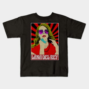 Lana Del Rey Pop Art Kids T-Shirt